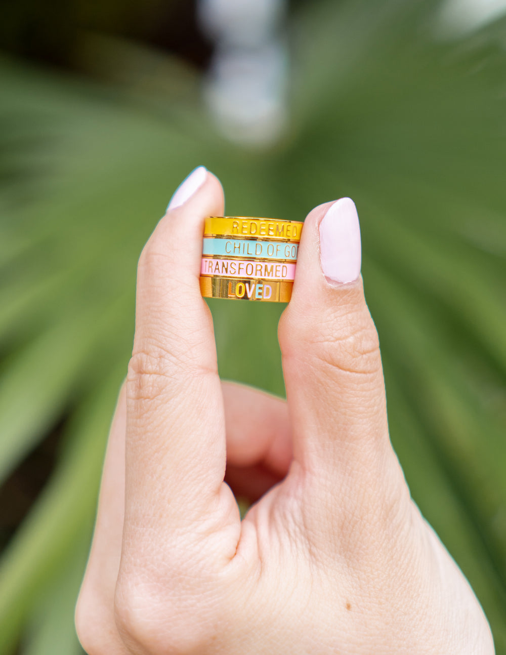 Elevated Faith Pink Enamel Transformed Ring