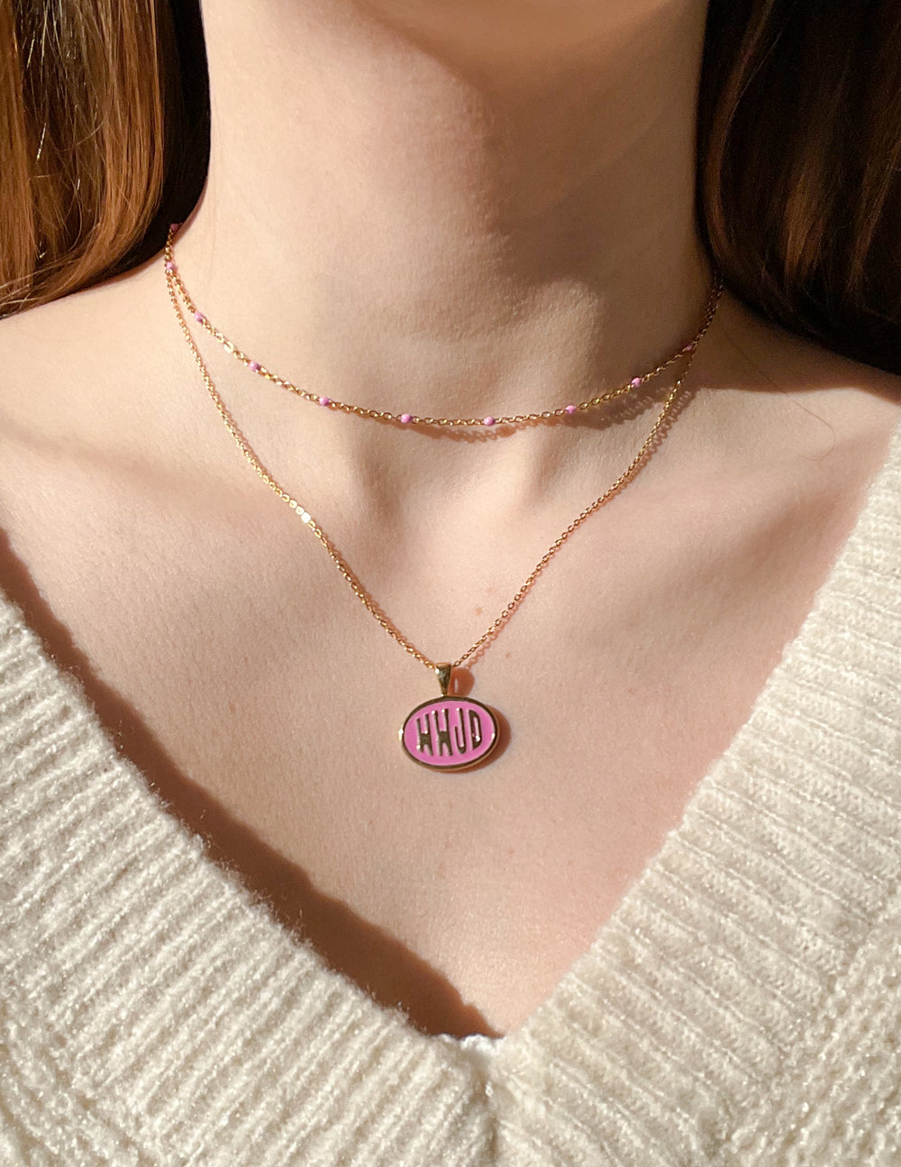 Elevated Faith Pink WWJD Necklace Set