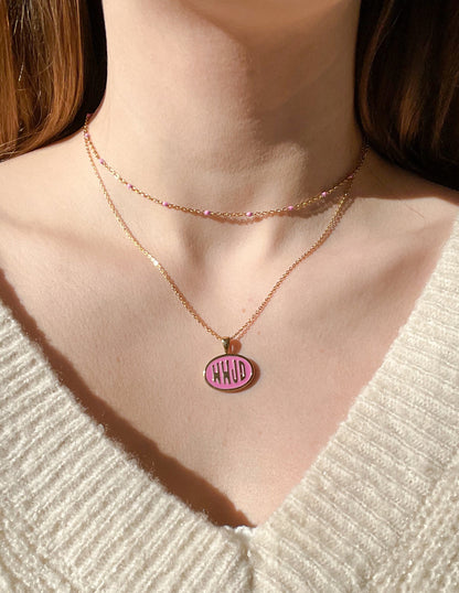 Elevated Faith Pink WWJD Necklace Set