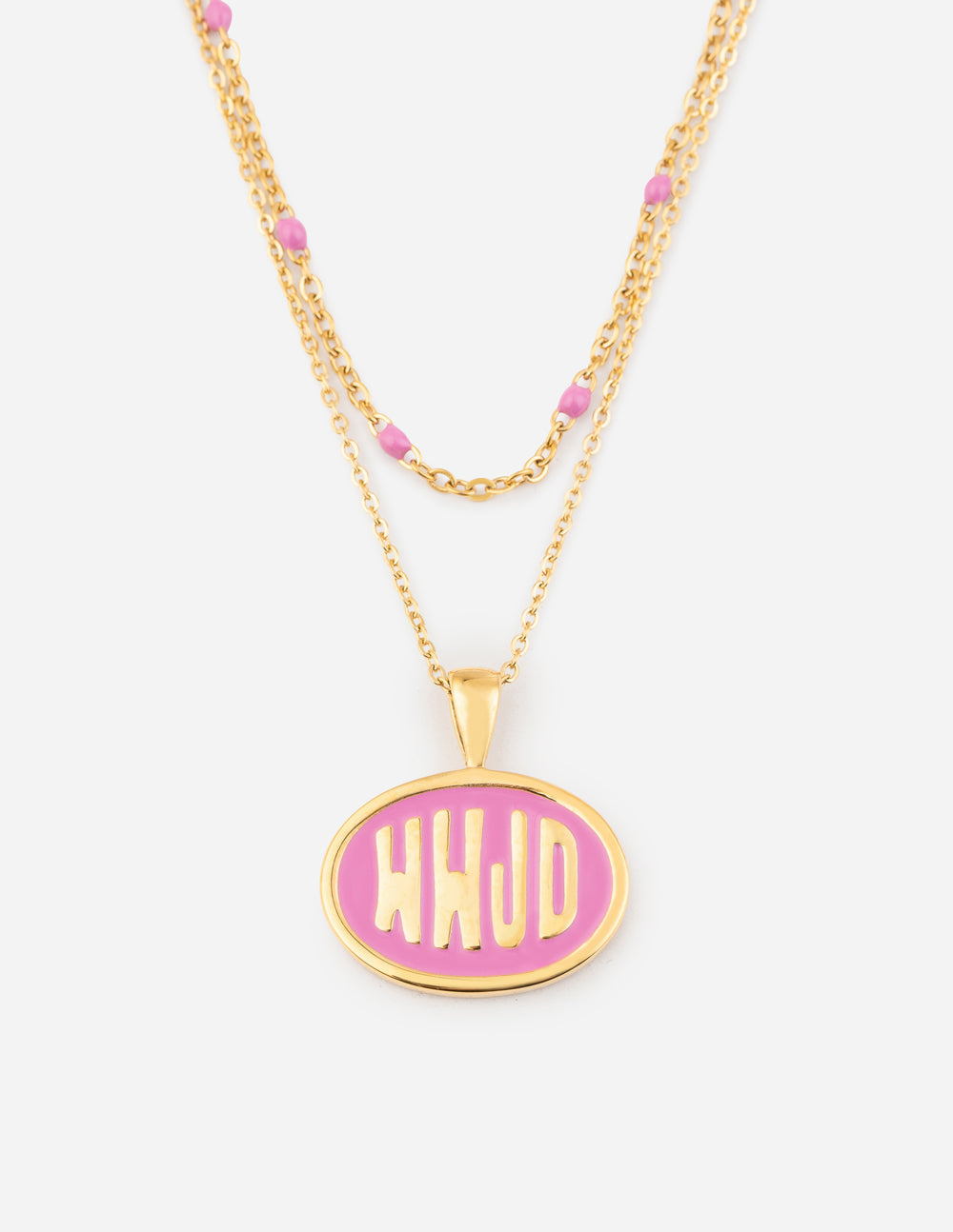 Elevated Faith Pink WWJD Necklace Set