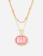 Elevated Faith Pink WWJD Necklace Set