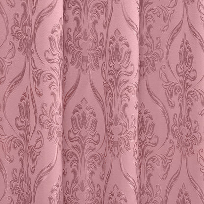 Elegant Comfort Set of 2 Penelope Jacquard Look Curtain Panels - 54" W x 84" L