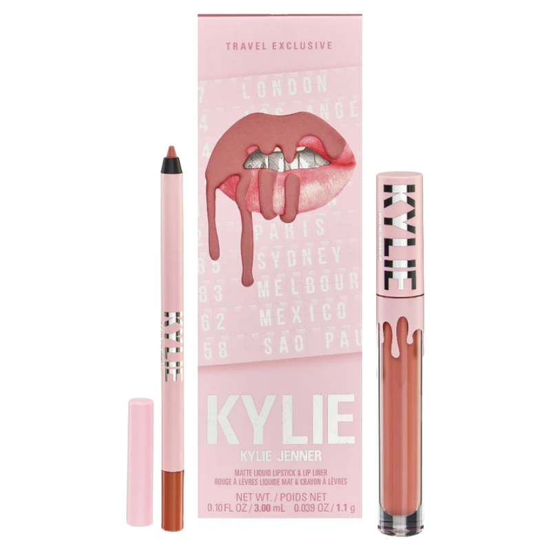 Kylie Jenner Matte Pink Liquid Lipstick & Lipliner 354 Until Further Notice