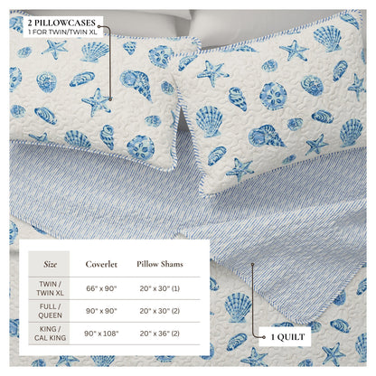 Coastal Quilt Set Bali Collection