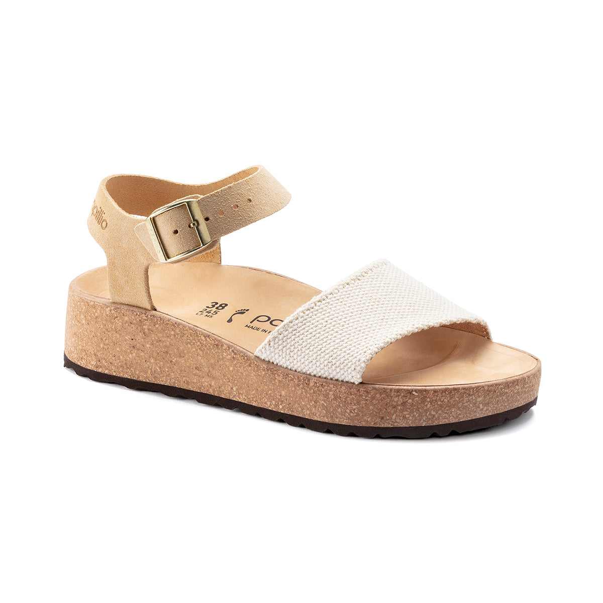 Birkenstock Glenda Suede/Textile Almond
