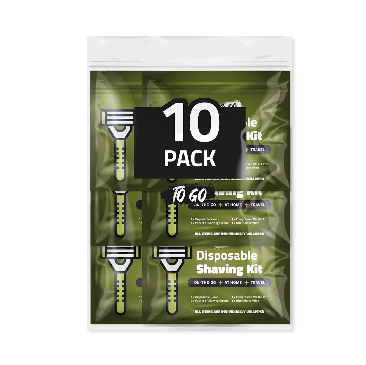 Disposible Shaving Kits Pack of 10 (Green)