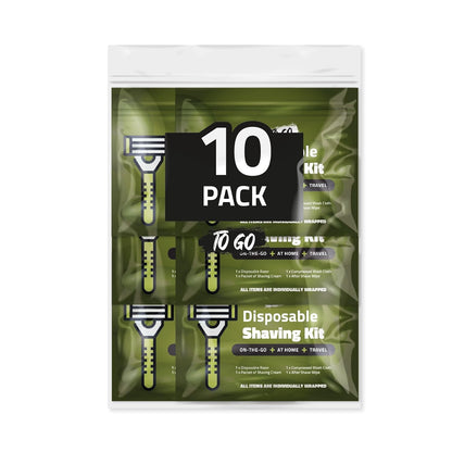 Disposible Shaving Kits Pack of 10 (Green)