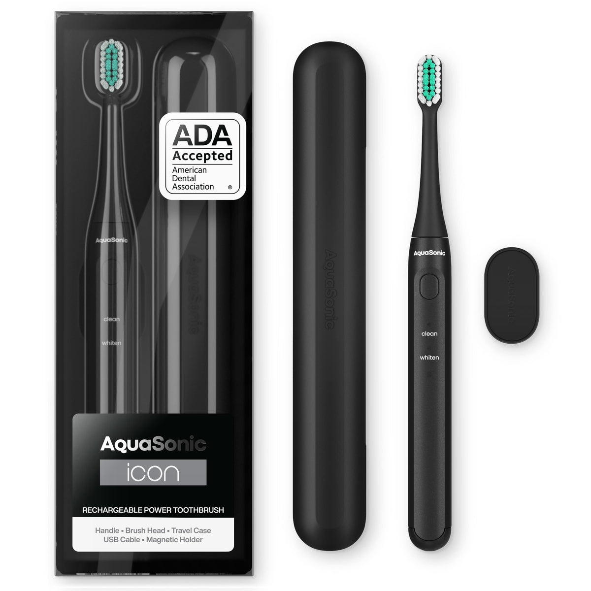 Aquasonic Icon Rechargeable Power Toothbrush