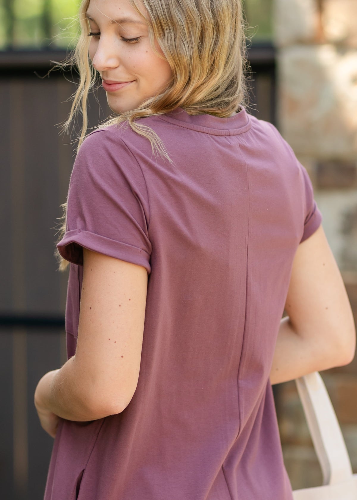 Finley V-neck T-shirt Dress