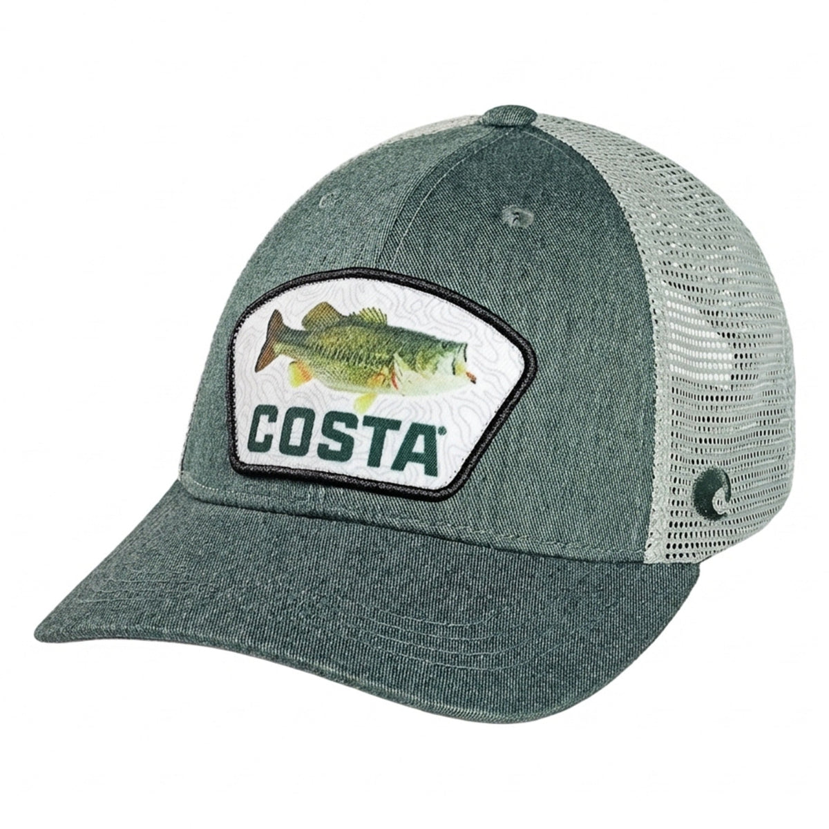 Costa Men's Xl Fit Trucker Patch Bass Hats