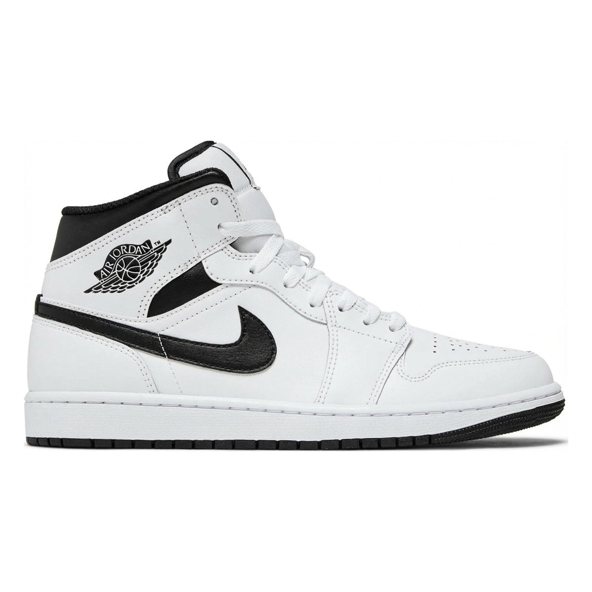 Air Jordan Men's Retro 1 Mid 'Reverse Panda' Sneakers