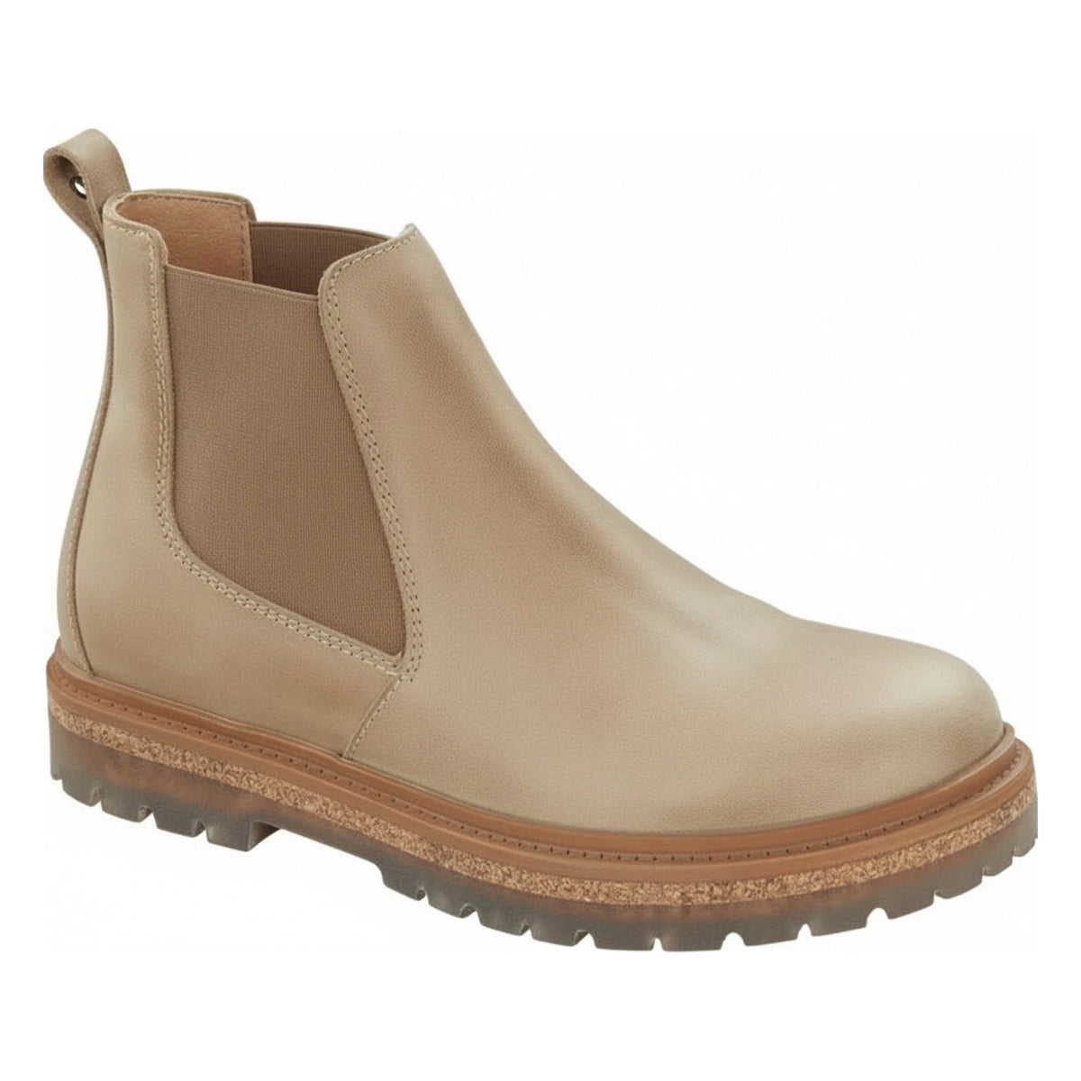 Birkenstock Unisex Stalon Waxy Leather Nubuck Sandcastle