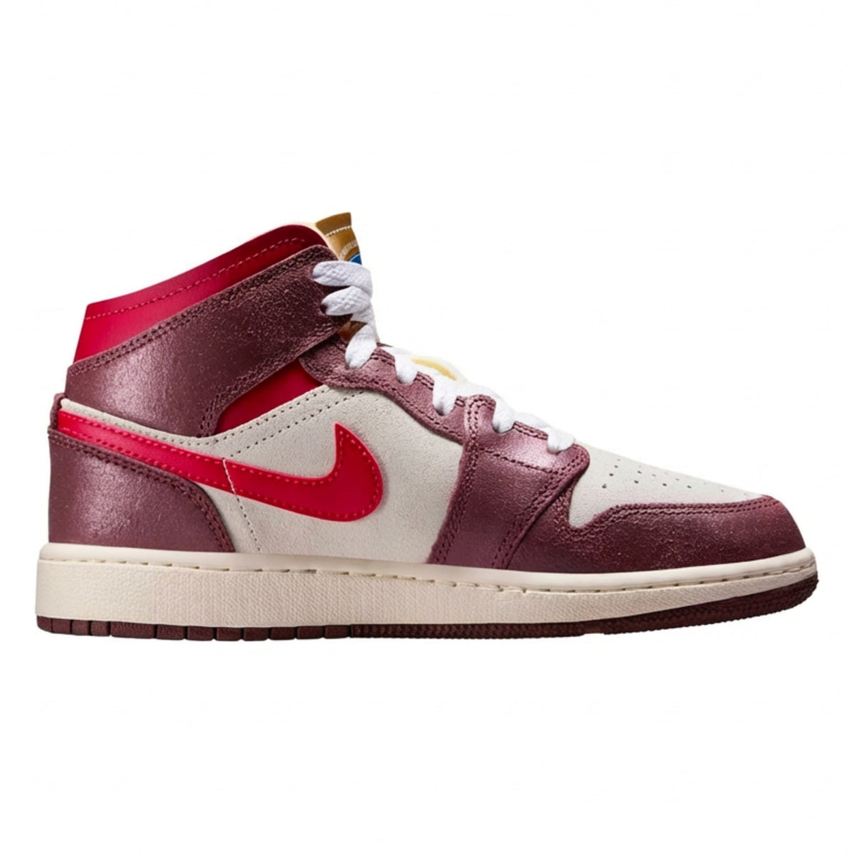 Air Jordan Grade School Retro 1 Mid Se 'Bread, Butter & Sole' Sneakers