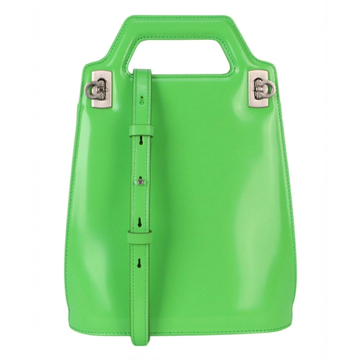 Ferragamo Micro Wanda Patent Leather Shoulder Bag