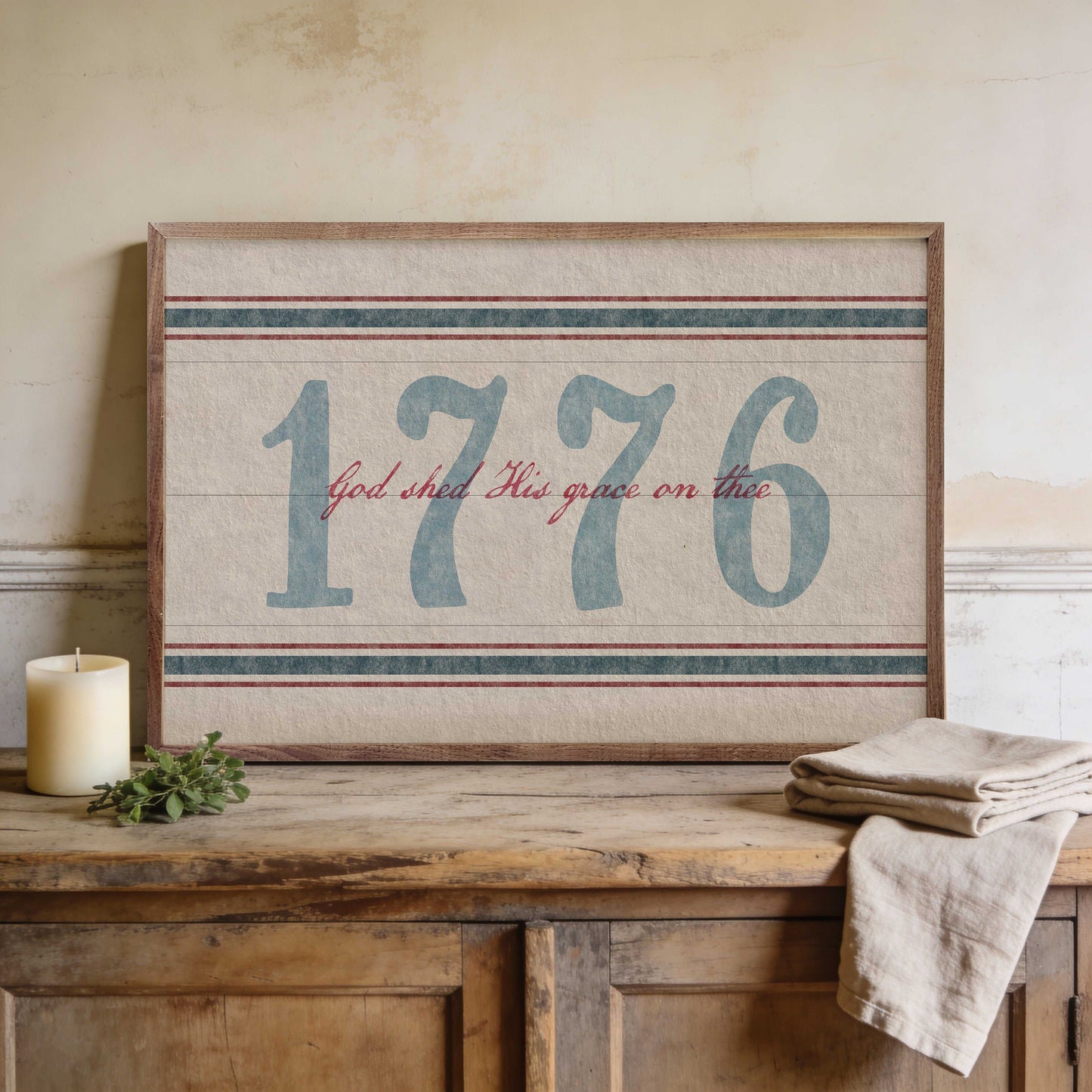 1776 God Shed His Grace Americana