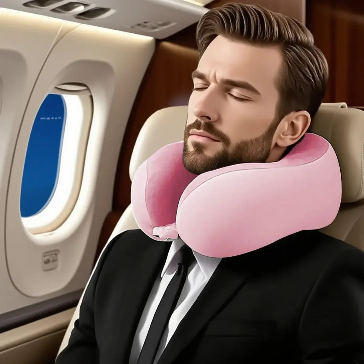 Ergonomic Double Peak U Neck Pillow