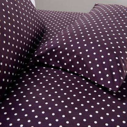 Elegant Comfort 6-Piece Polka Dot Printed Sheet Set - Soft as a Hotel Premium Quality
