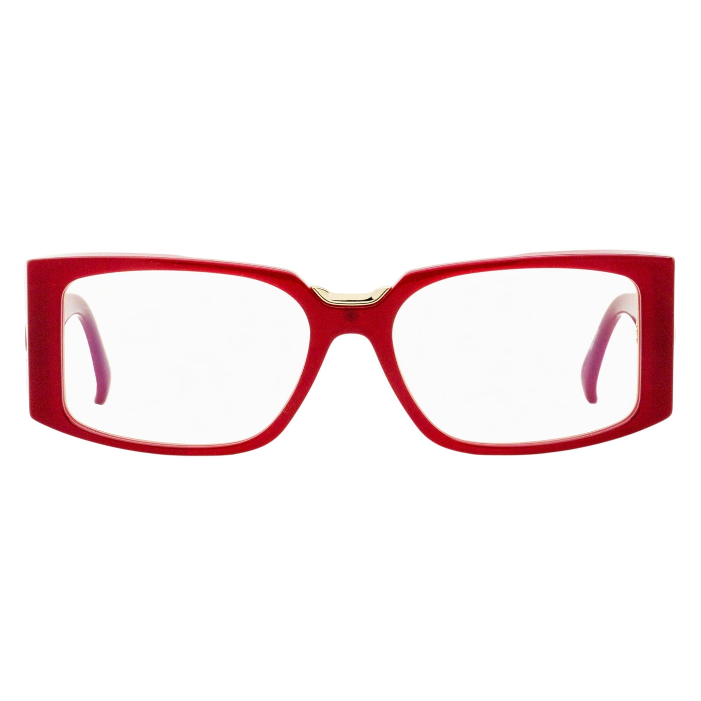 Max Mara Rectangular Blue Block Eyeglasses MM5157-B 001 Black/Gold 54mm