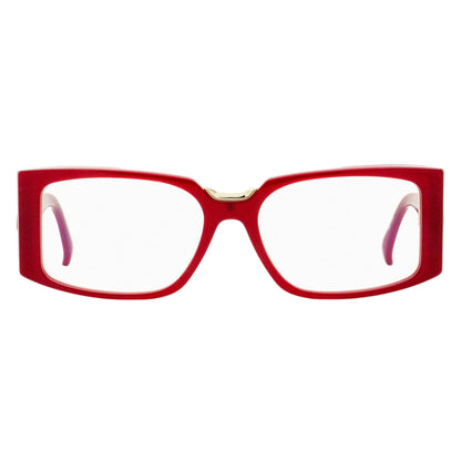 Max Mara Rectangular Blue Block Eyeglasses MM5157-B 001 Black/Gold 54mm