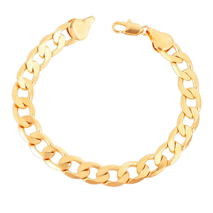 Goldtone Chunky Curb Chain Bracelet