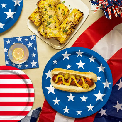 American Flag Disposable Table Decor Kit