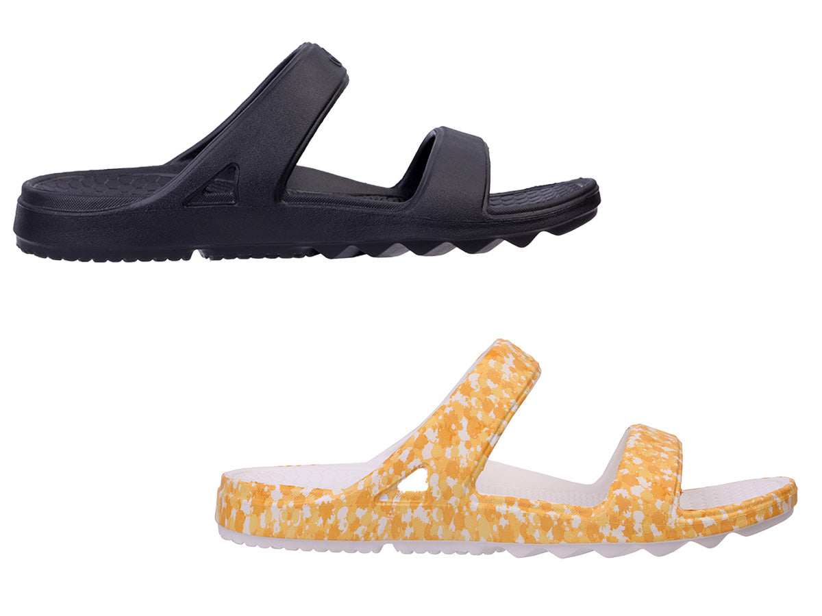 Fusion Slim Splash Orthotic 2-Pack Slide Sandals - Wide Width