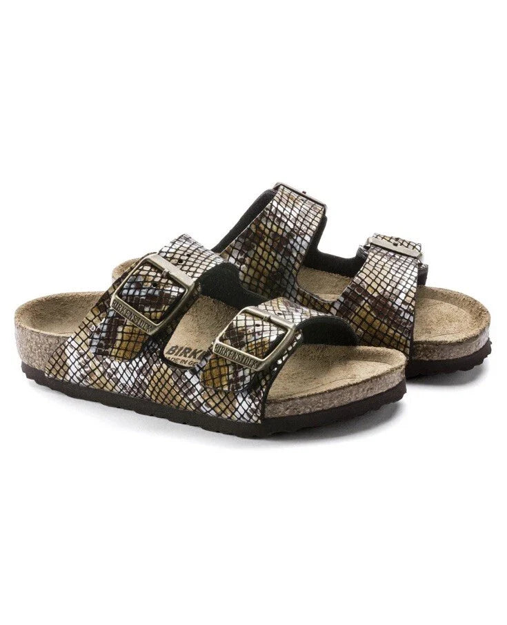 Birkenstock Arizona Kids Synthetics Python Brown