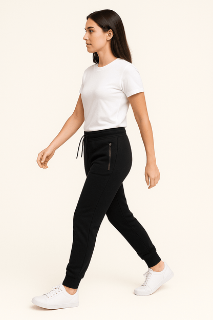 BenBen Womens Zipper Pocket Fleece Jogger