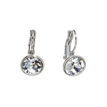 Classic Leverback Earrings with Sparkling Swarovski Crystals by callura