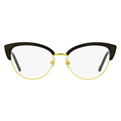 Swarovski Brow Line Eyeglasses SK5363 032 Gold/Black 53mm