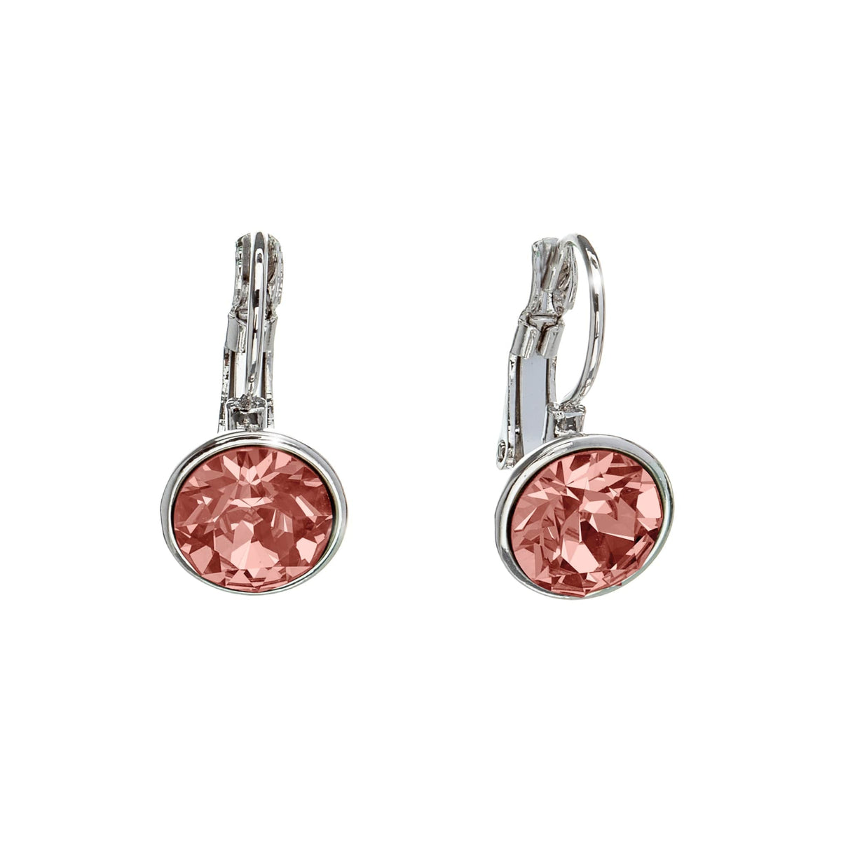 Classic Leverback Earrings with Sparkling Swarovski Crystals