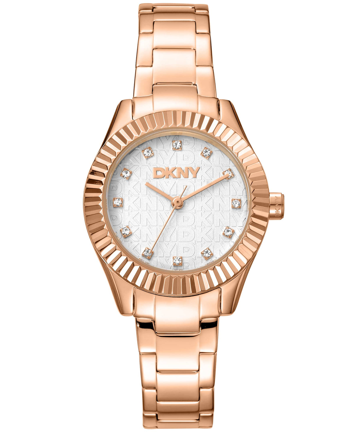 Dk1l017m0065 EVERYDAY Chambers Glitz Silver Dial Rose Gold Women's Watch