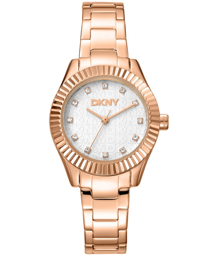 Dk1l017m0065 EVERYDAY Chambers Glitz Silver Dial Rose Gold Women's Watch