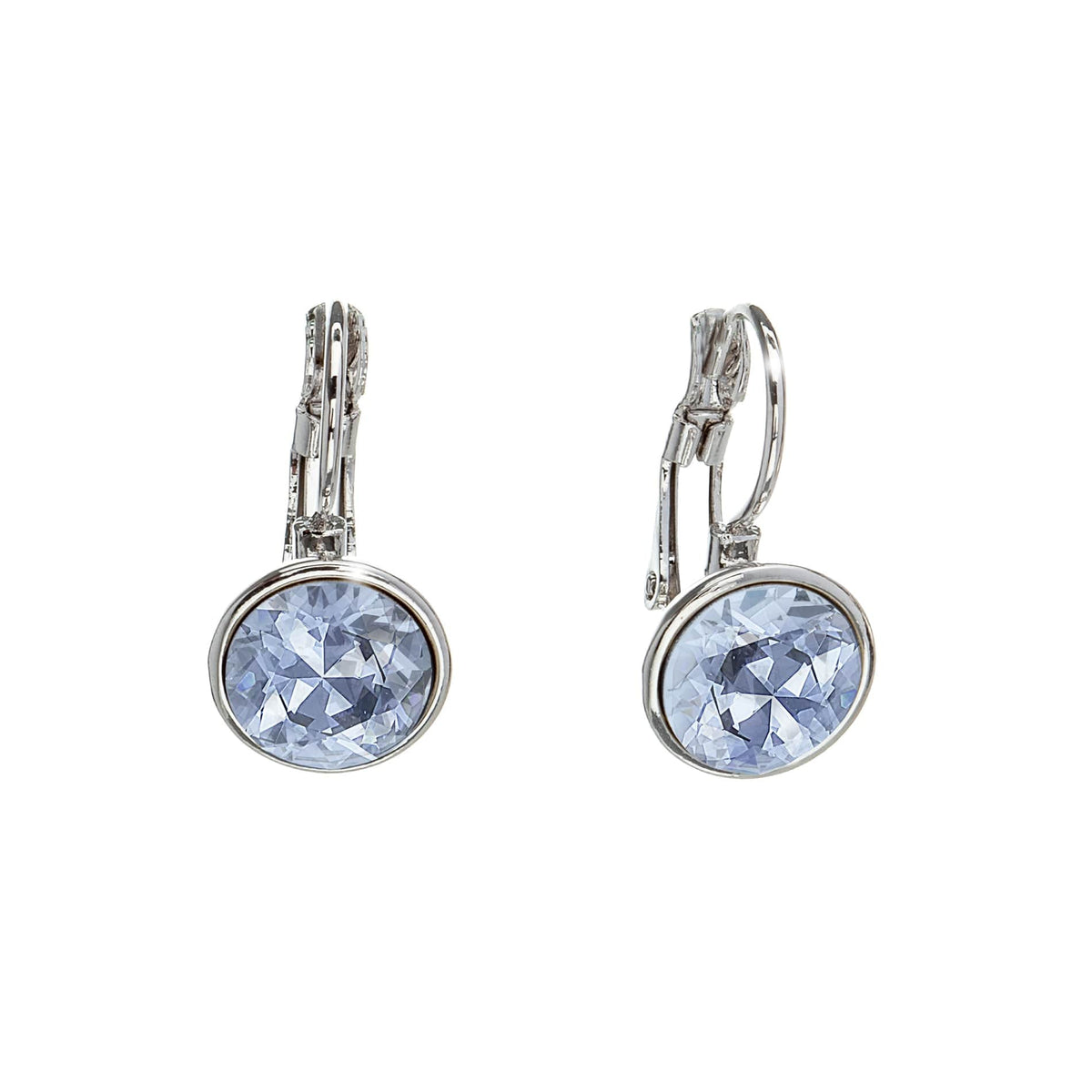 Classic Leverback Earrings with Sparkling Swarovski Crystals