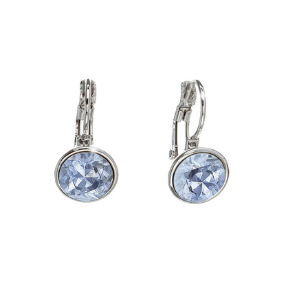 Classic Leverback Earrings with Sparkling Swarovski Crystals