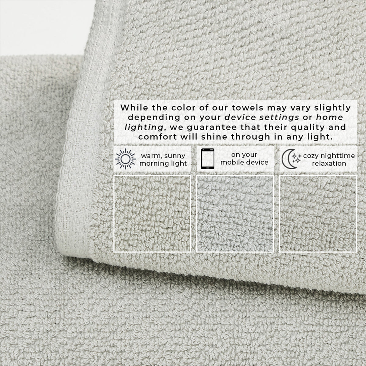 Cotton Textured Bath Towel Set - Acacia Collection
