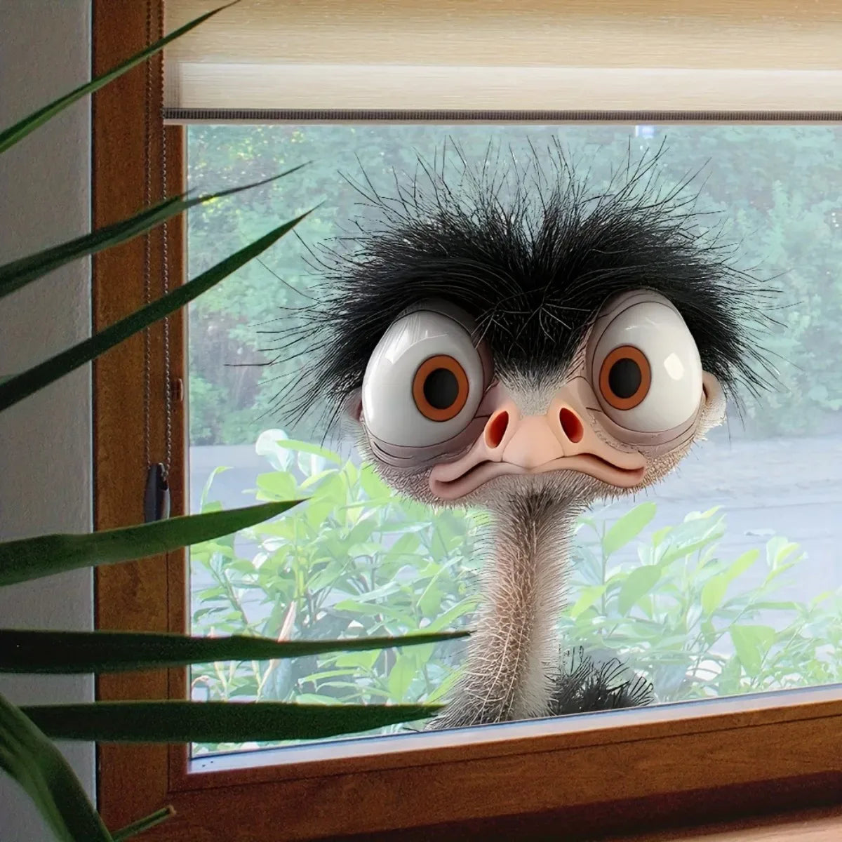 20Pcs Funny Ostrich Window Decal
