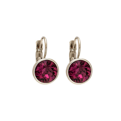 Classic Leverback Earrings with Sparkling Swarovski Crystals by callura