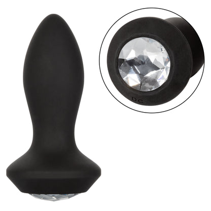 CalExotics Power Gem Vibrating Petite Crystal Probe - Black