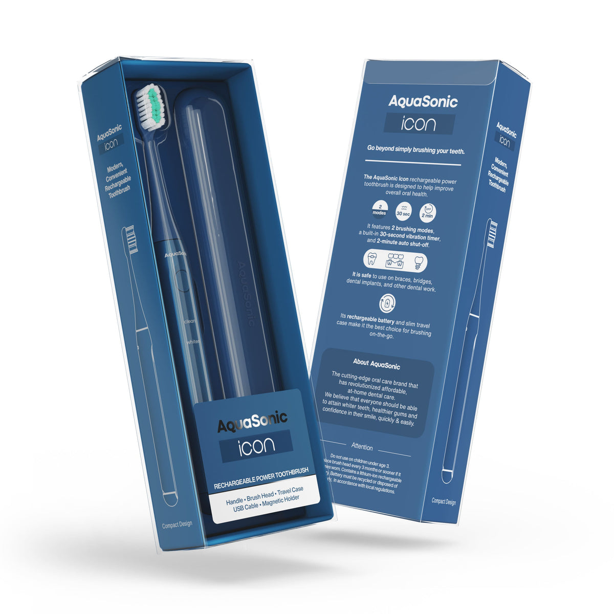 Aquasonic Icon Rechargeable Power Toothbrush