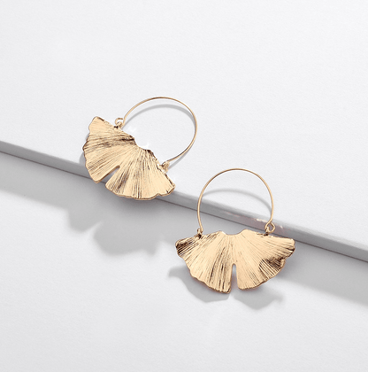 Don't AsK Goldtone Lotus Flower Drop Earrings