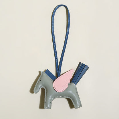 Equestrian Horse Leather Bag Charm