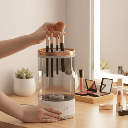 BENE One Touch Makeup Brush Cleaner White
