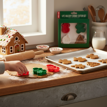 Art+Cook 4PCS Cookie Cutter Holiday Set