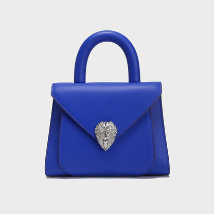 Avant Garde Silver Chain Strap Leather Satchel