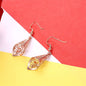 18k Rose Gold Plated Romantic Filigree Drop Earrings