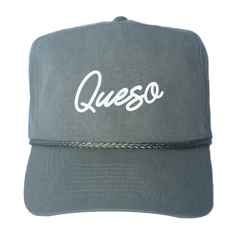 Frankie Jean Queso Cursive Canvas Trucker