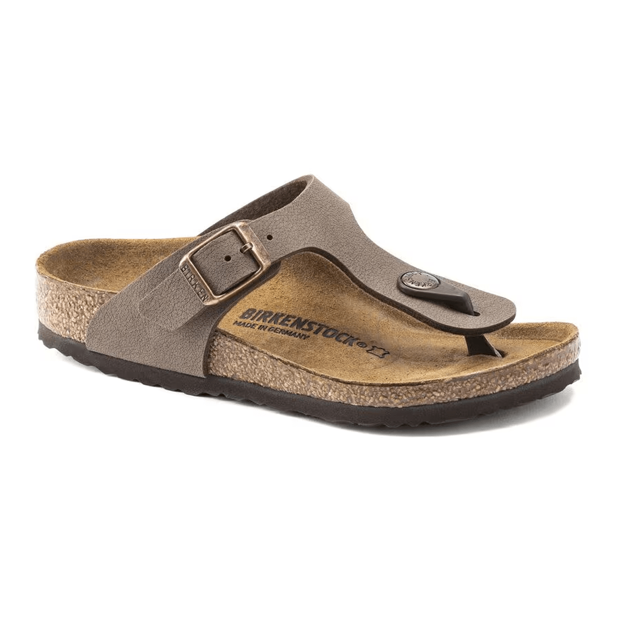 Birkenstock Kids Gizeh Birkibuc Mocha Sandals