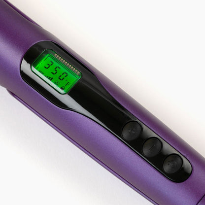 "2-in-1 Twist" Digital Curler & Straightener - Purple