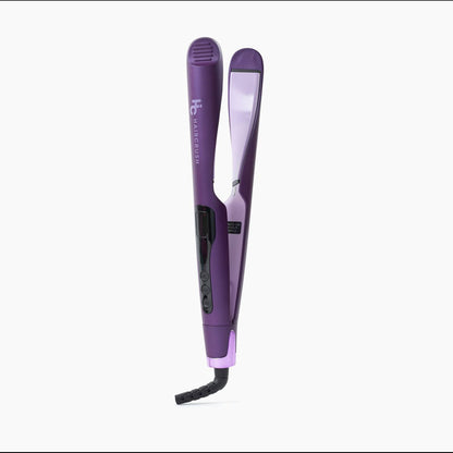 "2-in-1 Twist" Digital Curler & Straightener - Purple